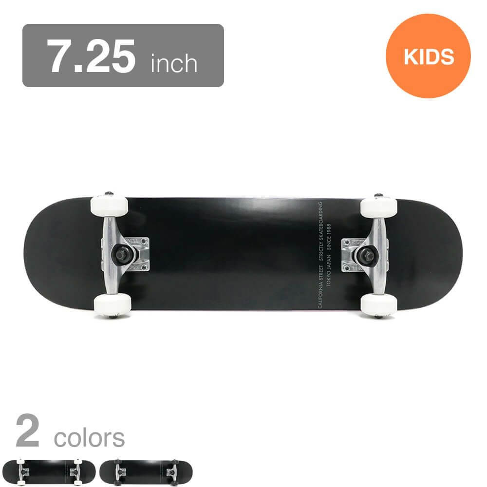 カリフォルニアストリート スケートボード完成品（コンプリートセット）SIMPLE BLACK KIDS（子供用）COMPLETE SET