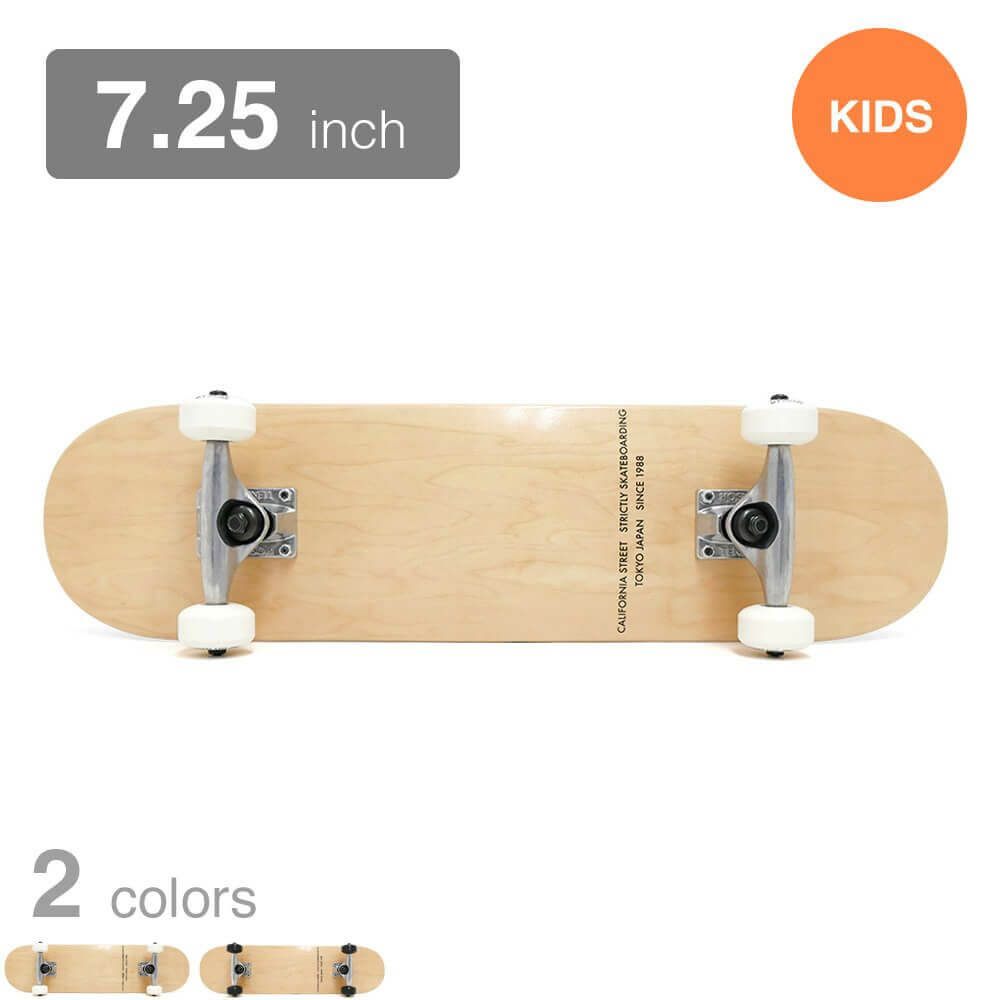 カリフォルニアストリート スケートボード完成品（コンプリートセット）SIMPLE CLEAR KIDS（子供用）COMPLETE SET