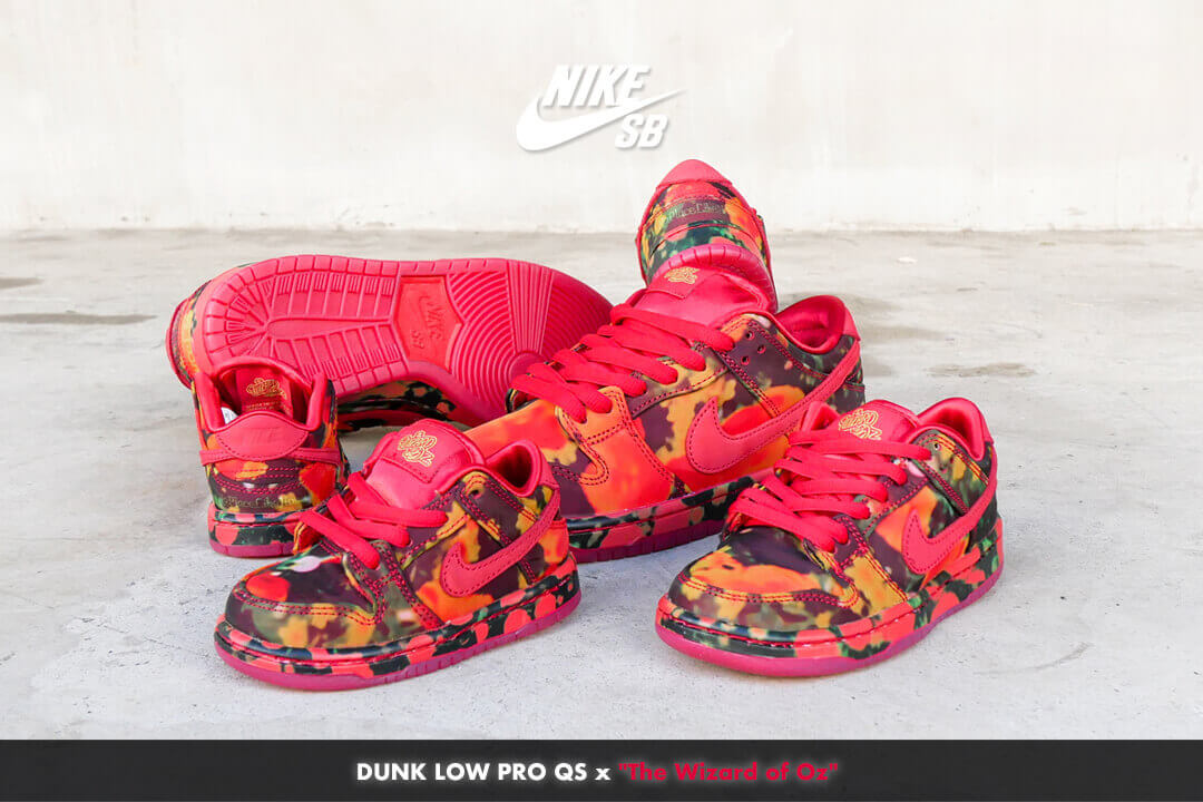 NIKE SB / DUNK LOW PRO QS x "The Wizard of Oz" FZ1291-600 MAIL